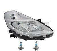 Scheinwerfer rechts chrom inkl. OSRAM Lampen H7 für Renault Clio III BR0/1 CR0/1