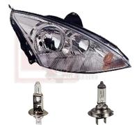 Scheinwerfer rechts für Ford Focus I Bj. 09/01-11/04 H7+H1 inkl. PHILIPS Lampen