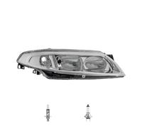Scheinwerfer rechts für Renault LAGUNA II BG0/1 03.01- H7/H1 inkl. PHILIPS Q22