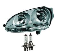 Scheinwerfer rechts für VW Golf V 5 Typ 1K Bj. 03-05.04 dunkelgrau inkl. Lampen