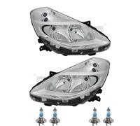 Scheinwerfer Set chrom inkl. OSRAM Lampen H7 für Renault Clio III BR0/1 CR0/1