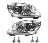 Scheinwerfer Set chrom inkl. OSRAM Lampen H7 für Skoda Fabia II 542 545 5J