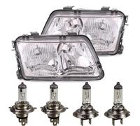 Scheinwerfer Set für Audi A3 8L Bj. 96-00 mit Nebelleuchte H7+H4 inkl. Lampen