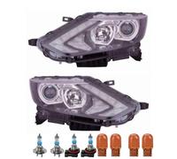 Scheinwerfer Set inkl. OSRAM Lampen H11 H7 für Nissan Qashqai II J11 J11_