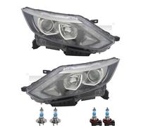 Scheinwerfer Set inkl. OSRAM Lampen H7 H11 für Nissan Qashqai II J11 J11_