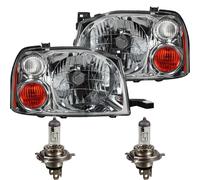 Scheinwerfer Set inkl. Philips H4 für Nissan Navara Pick Up (D22) Bj. 01.97->>