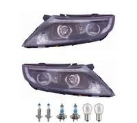 Scheinwerfer Set links rechts elektrisch inkl. OSRAM Lampen H7 H1 für KIA Optima