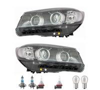 Scheinwerfer Set schwarz inkl. OSRAM Lampen H7 H9 mit LWR Motor für KIA Sorento