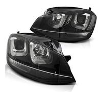 Scheinwerfer U-Tube LED Tagfahrlicht passend für VW Golf 7 Bj. 12-16 Schwarz Edi