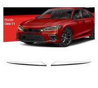 Scheinwerferleisten für Honda Civic ab 2021 Edelstahl Chrom Zierleisten 2 tlg