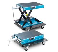 Scherenheber Montageständer Motorradheber Lift Rollbar 500kg Blau Bituxx®