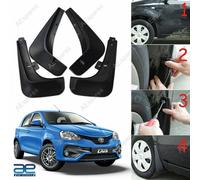 4er Set Schlammklappe kompatibel mit Toyota Etios Liva 2011 - 2016 @Vi