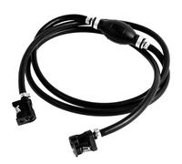 Schlauchpumpe mit Pumpball 2.1M Handpumpe Benzin mit Bajonettverschluss Innendurchmesser 8mm Benzin Absaugpumpe Geeignet für Boote Wohnmobile Traktoren Caravans Diesel