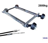 Schlegl 2,8t 2x1400kg Anhänger Aggregat Achse SB14 A=1300mm LK5x112 gebremst 710