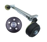Schlegl 900kg Anhänger Achse SB9 - 1300mm - Radanschluss 5 x 112 - gebremst