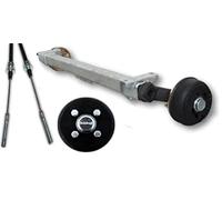 Schlegl 900kg Gummifederachse Achse SB9 Auflagemaß wählbar Radanschluss 4 x 100 gebremst PKW Anhänger Trailer Ersetzt Knott AL-KO (A= 1000mm)