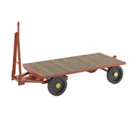 Schlepperanhänger, 2-Rad-Drehschemel-Lenkung, Tragfähigkeit 2 t, Ladefläche 2,0 x 1,0 m, Vollgummireifen kaiserkraft