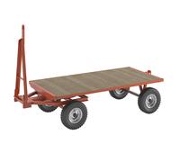 Schlepperanhänger, 2-Rad-Drehschemel-Lenkung, Tragfähigkeit 3 t, Ladefläche 2,0 x 1,0 m, Luftreifen kaiserkraft