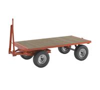 Schlepperanhänger, 2-Rad-Drehschemel-Lenkung, Tragfähigkeit 5 t, Ladefläche 2,5 x 1,25 m, Luftreifen kaiserkraft