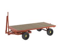 Schlepperanhänger, 2-Rad-Drehschemel-Lenkung, Tragfähigkeit 5 t, Ladefläche 2,5 x 1,25 m, Vollgummireifen kaiserkraft