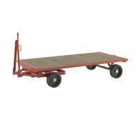 Schlepperanhänger, 2-Rad-Drehschemel-Lenkung, Tragfähigkeit 5 t, Ladefläche 3,0 x 1,5 m, Vollgummireifen kaiserkraft