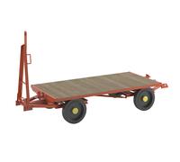 Schlepperanhänger, 4-Rad-Doppel-Drehschemel-Lenkung, Tragfähigkeit 3 t, Ladefläche 2,0 x 1,0 m, Vollgummireifen kaiserkraft