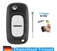 Schlüssel 2 Tasten Gehäuse für Renault Clio Kangoo Modus Citan Wind + Werkzeug