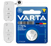 Schlüssel Ersatz Batterie für VW Seat Skoda Golf Bora Polo 9 T5 Sharan Multivan