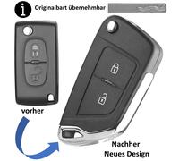 Schlüssel Ersatz Gehäuse für Peugeot 207 307 RCZ 308 3008 5008 Neues Design
