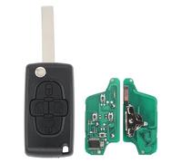 Schlüssel Fernbedienung Funkschlüssel 4 Tasten Funk Klappschlüssel Autoschlüssel Sendeeinheit ID46 PCF7941 433Mhz Ask HU83 mit elektronische Karte Gehäuse Fräsen für C8 2005-2012 1007 807 2004-2012