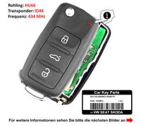 Schlüssel für VW Seat Skoda Golf VI Touran UP Jetta Polo Tiguan Caddy T5 T6 Eos
