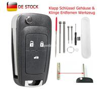 Schlüssel Gehäuse 3 Tasten Repair Werkzeug für Opel Astra Corsa Adam Meriva