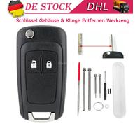 Schlüssel Gehäuse Ersatz Rohling für Opel Astra J Corsa E Adam Mokka Zafira C