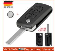 Schlüssel Gehäuse HU83 CE0523 für Peugeot 308 207 307 CC RCZ Expert Citroen C5