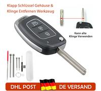 Schlüssel Gehäuse Rohling Ersatz Werkzeug für Hyundai I10 I20 I30 I40 ix25 IX35