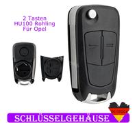 Schlüssel Gehäuse Rohling HU100 für Opel Corsa D Zafira B Astra H Tigra Meriva A