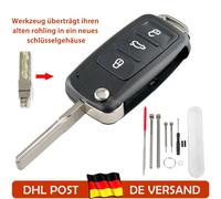 Schlüssel Gehäuse Rohling Werkzeug Für VW Golf T5 EOS Tiguan Passat Seat Skoda