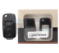 Schlüssel Hülle für VW Seat Skoda Touran Multivan Tiguan GolfV IV Octavia Schwar