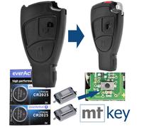 Schlüssel Smartkey Gehäuse für Mercedes Benz W169 A-Klasse + 2x Batterie