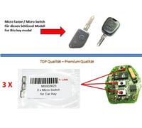 SCHLÜSSEL TASTER SCHALTER FUNKSCHLÜSSEL MICROTASTER SWITCH BUTTON FÜR PEUGEOT