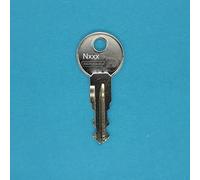 SCHLUESSELBUDE.DE SB Ersatzschlüssel für Thule Trägersysteme und Dachboxen. Schlüsselnummer Thule - N086 Silber Kompatibel mit einem Schlüssel Made in Germany