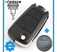 SCHLÜSSELGEHÄUSE FÜR OPEL CORSA ASTRA ZAFIRA ANTARA MERIVA + CR2032 + FRÄSEN