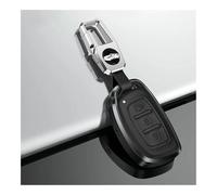 Schlüsselgehäuse Leder Auto Metall Schlüssel Fall Abdeckung Für Hyundai Für Tucson Für Sonata Fe Für Creta Ix25 Ix35 Ix45 I10 I20 I30 I40 Für Verna Für Solaris Für Mistra Autofernbedienungen(B Black S