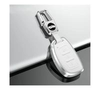 Schlüsselgehäuse Leder Auto Metall Schlüssel Fall Abdeckung Für Hyundai Für Tucson Für Sonata Fe Für Creta Ix25 Ix35 Ix45 I10 I20 I30 I40 Für Verna Für Solaris Für Mistra Autofernbedienungen(B White S