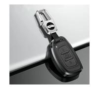 Schlüsselgehäuse Leder Auto Metall Schlüssel Fall Abdeckung Für Hyundai Für Tucson Für Sonata Fe Für Creta Ix25 Ix35 Ix45 I10 I20 I30 I40 Für Verna Für Solaris Für Mistra Autofernbedienungen(A Black S