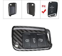 Schlüsselhülle Autoschlüssel Cover für 2015 2016+ VW MK7 Golf Jetta Schwarz