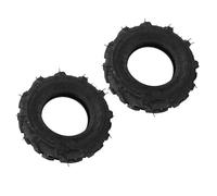 Schneebläserreifen, Set von 2 4,00-8 Tubeless Reifen 4 Ply 672 Pfund Ladungskapazität Gummi-Garten-Traktorreifen für Pinne-Grabenschnee-Schneebläser