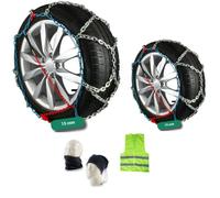 SCHNEEKETTEN 235/55R19 PAAR SCHNEE UND EISKETTEN FÜR PKW, SUV, Transporter und Wohnmobile, Rautenkette, 15 mm, Zulassung UNI 11313:2010 und Ö-Norm für Pkw