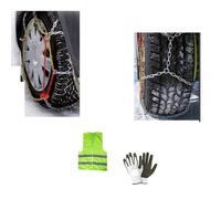 SCHNEEKETTEN FÜR AUTOREIFEN SCHNEEKETTEN FÜR RÄDER REIFENGRÖSSE 225/60R18 CERCHIO 18" (18835N) 1 Paar Ketten = 2 STÜCK 9 MM KOMPAKTES Rhombus-GLIED MIT Abschnitt D Uni 11313:2010 GENEHMIGT