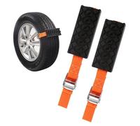 Schneeketten Gummi 2 Stück, Anfahrhilfe Wohnmobil Rad-Reifenkette, Universal Schneeketten, Auto Sandbleche Offroad Traktionsmatte, Recovery Board Traktionshilfe Gripmatte, für Auto LKW SUV